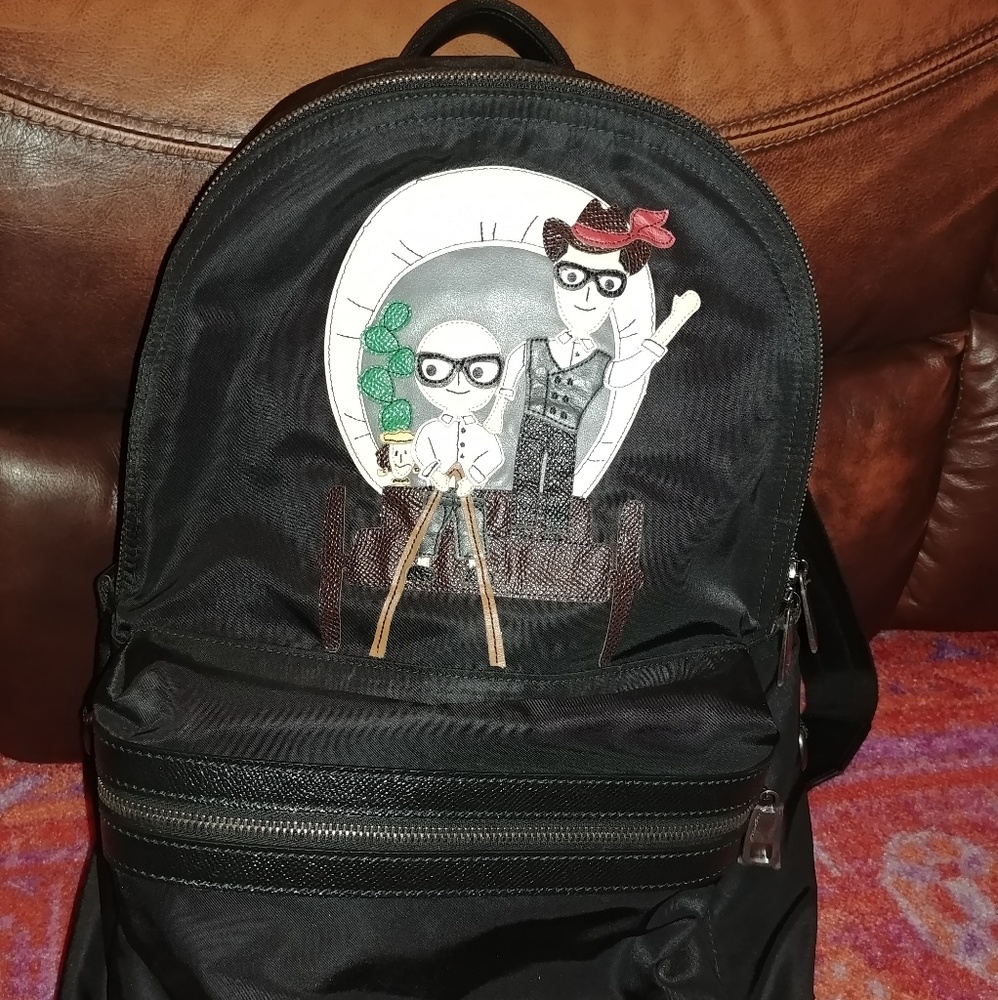 Dolce & Gabbana Vulcano Patchwork Backpack